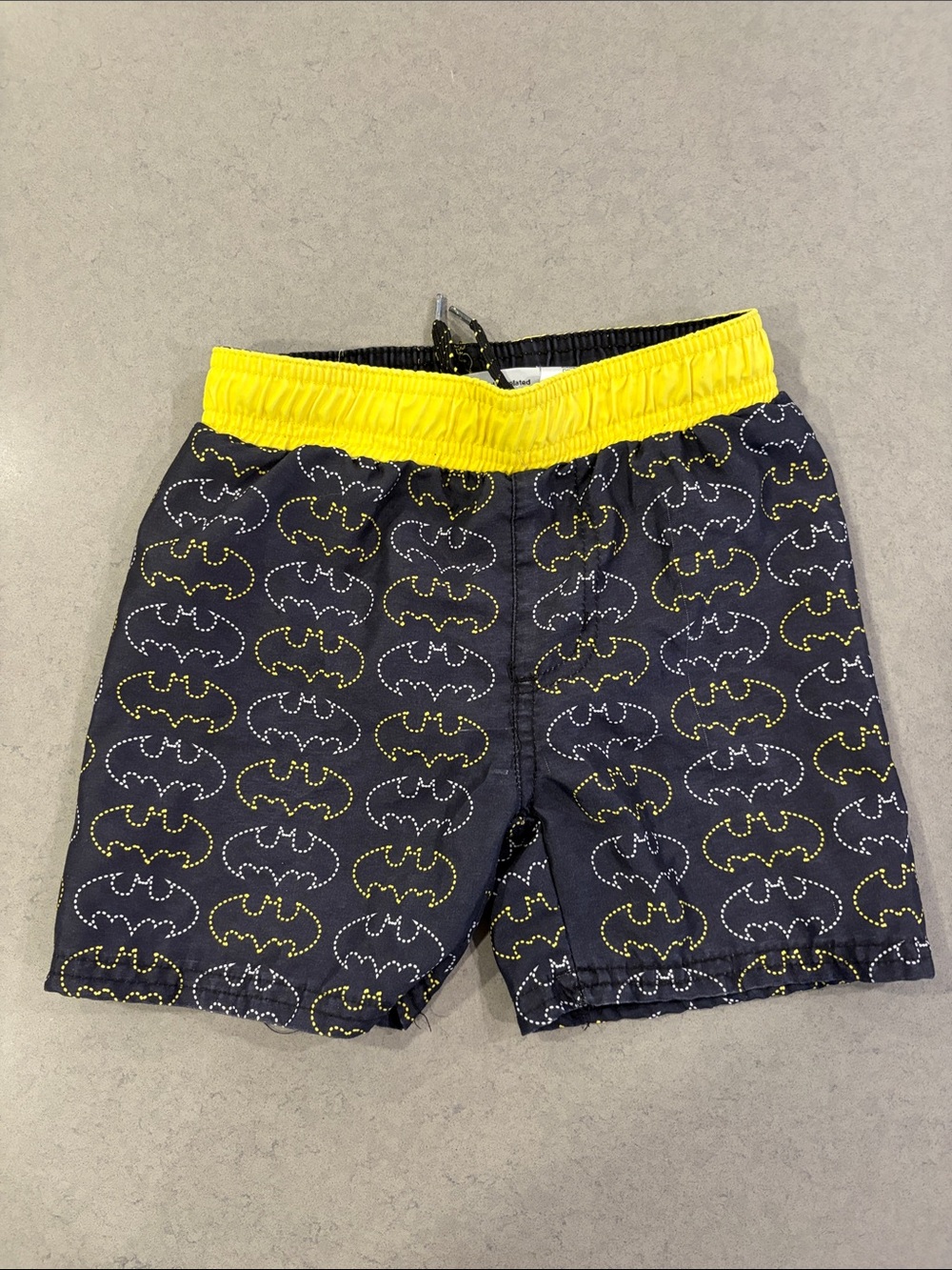 Batman Black and Yellow Logo Swim Shorts